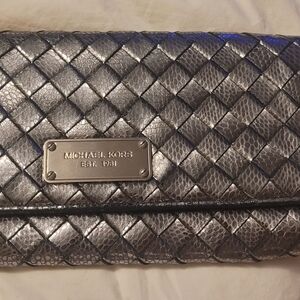 Michael Kors Silver Clutch Bag